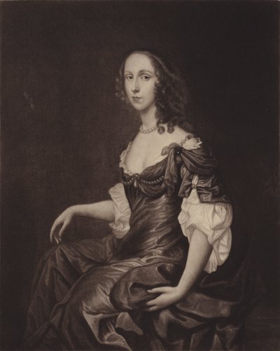 Sra. Ireton (Bridget Cromwell), filha mais velha de Oliver Cromwell (litografia) de English School