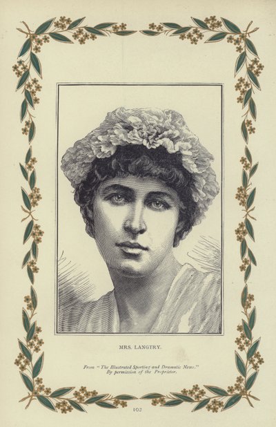 Sra. Langtry (gravura) de English School