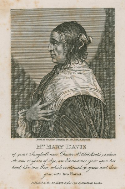 Sra Mary Davis de grande Saughall perto de Chester, 1668 de English School