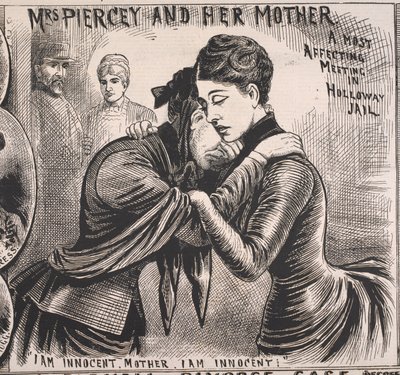 Mrs Piercey and her Mother, Illustrated Police News, 22 de novembro de 1890 (impressão) de English School