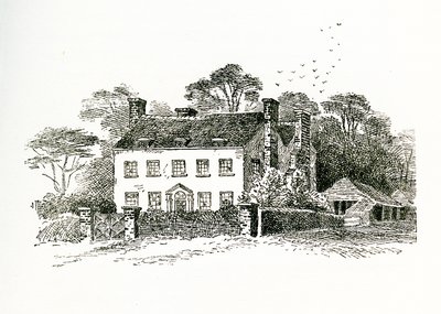 Casa da Sra. Snookes em Ringmer, Sussex, Inglaterra, 1733 de English School