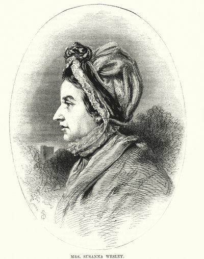 Sra. Susanna Wesley (gravura) de English School