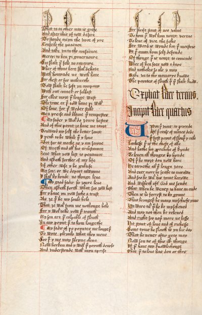 Ms326 f66v, Confessio Amantis por John Gower (caneta e tinta sobre velino) de English School