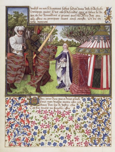 Ms. 2597 Coração e desejo com esperança em sua casa, edição fac-símile de Livre du Coeur dAmours Espris por Rene dAnjou de English School