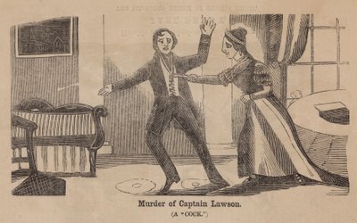 Assassinato do Capitão Lawson (gravura) de English School
