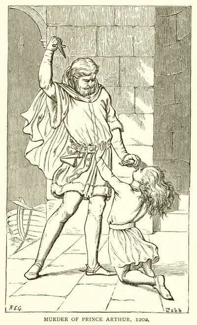Assassinato do Príncipe Artur, 1202 de English School