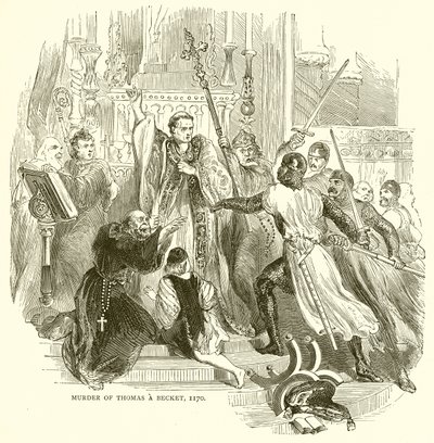 Assassinato de Thomas a Becket, 1170 de English School