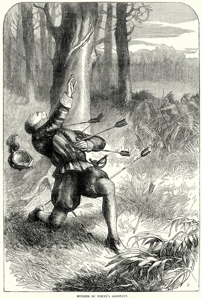 Assassinato do assistente de White (gravura) de English School