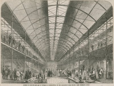Museu de Ciência e Arte no curso de construção, na propriedade de Kensington Gore de English School