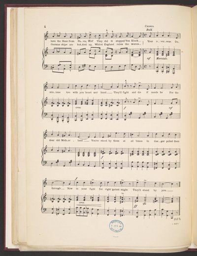 Partitura da canção "We