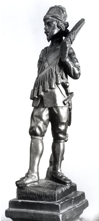 Mosqueteiro, 1638 (madeira entalhada) de English School
