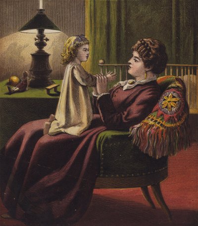 A minha mãe (litografia a cores) de English School