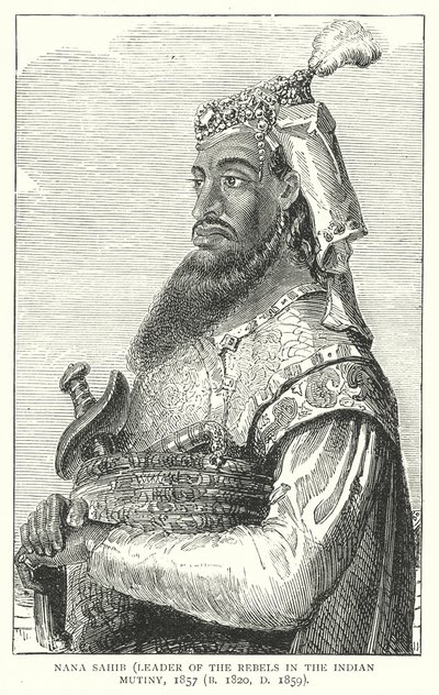 Nana Sahib (gravura) de English School