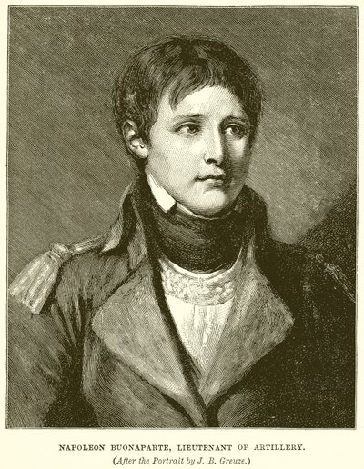 Napoleão Buonaparte, Tenente de Artilharia de English School