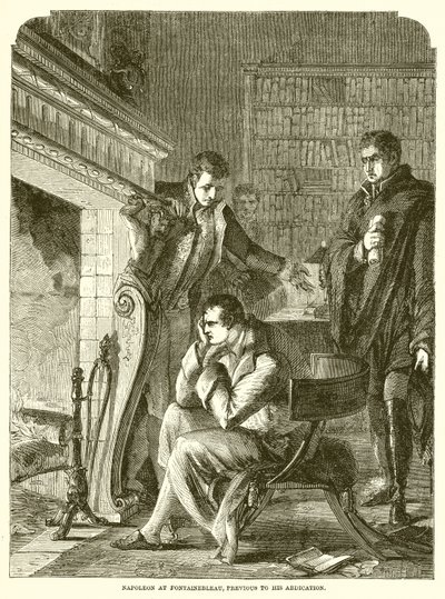 Napoleão em Fontainebleau, anterior à sua abdicação de English School