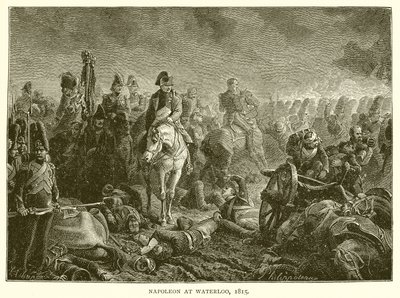 Napoleão em Waterloo, 1815 de English School