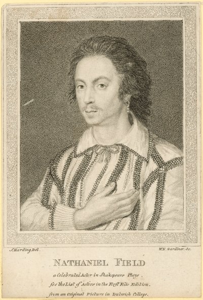 Nathaniel Field, um ator célebre em peças de Shakespeare de English School