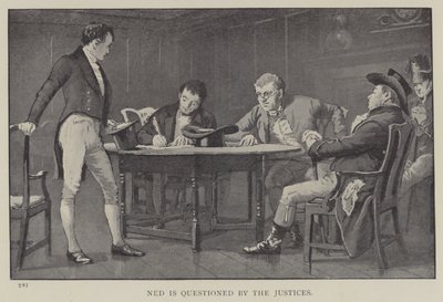Ned é Questionado pelos Juízes (litho) de English School