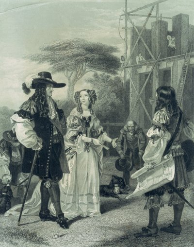 Nell Gwynn persuadindo Carlos II a construir um hospital, de English School