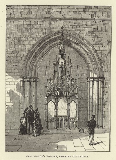 Novo Trono dos Bispos, Chester Cathedral de English School