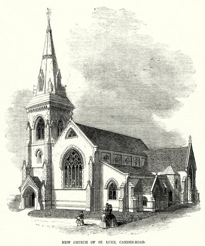 Nova Igreja de São Lucas, Camden-Road (gravura) de English School
