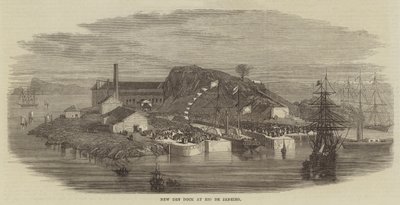 Nova doca seca no Rio de Janeiro (gravura) de English School