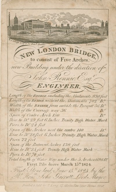 New London Bridge - Engenheiro John Rennie de English School