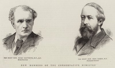 Novos Membros do Ministério Conservador (gravura) de English School