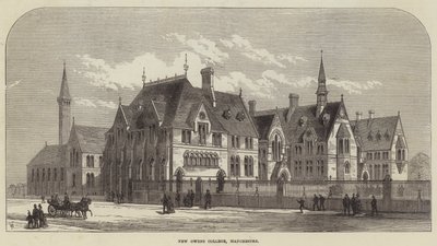 New Owens College, Manchester (gravura) de English School