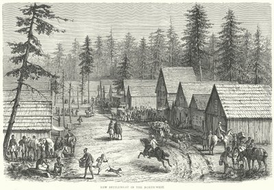 Nova povoação no Noroeste (gravura) de English School