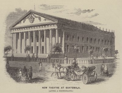 Novo Teatro na Guatemala (gravura) de English School
