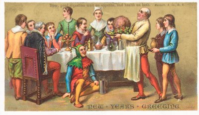 Festa de Ano Novo, Cartão de Ano Novo de English School