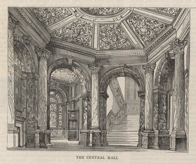 Novo edifício do Clube Constitucional na Northumberland Avenue: The Central Hall de English School