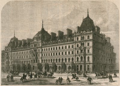 Novos edifícios de Grosvenor Place, Londres de English School