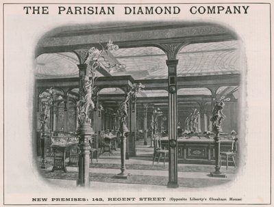 Novas instalações da The Parisian Diamond Company, 143 Regent Street, Londres de English School