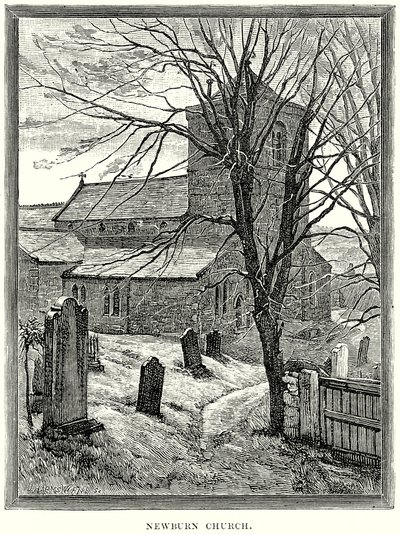 Igreja de Newburn (gravura) de English School