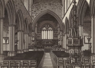 Interior da Igreja de Newbury (litografia) de English School