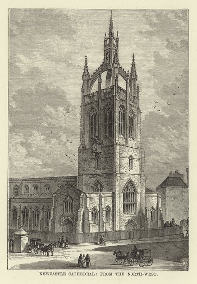 Catedral de Newcastle, do Noroeste de English School