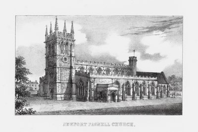 Igreja de Newport Pagnell (gravura) de English School