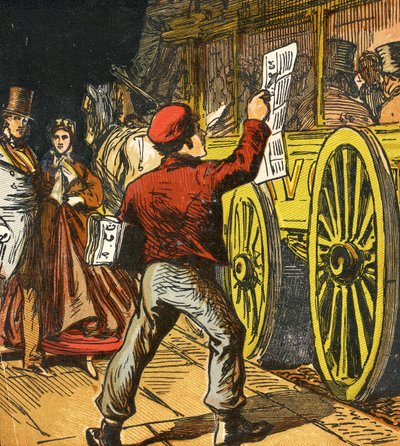 Garoto de jornal, 1867 de English School