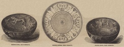 Nimroud Antiquities in the British Museum (gravura) de English School