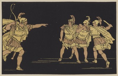 Nisus e Euryalus (cor litho) de English School