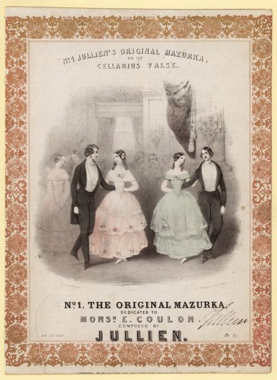 No 1 Julliens Original Mazurka, ou o Cellarius False de English School