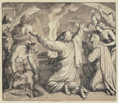 Sacrifício de Noé (gravura) de English School