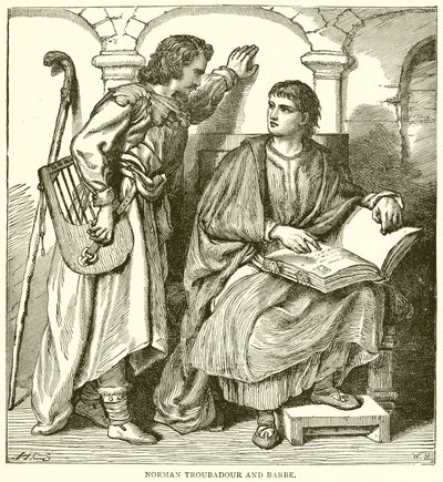 Troubadour e barcaça normandos de English School