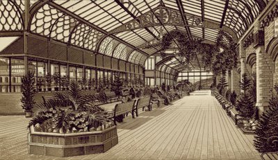North Devon: Victoria Promenade, Interior (litografia) de English School