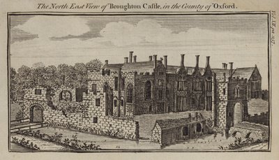 Nordest, vista, de, castelo broughton, oxfordshire de English School