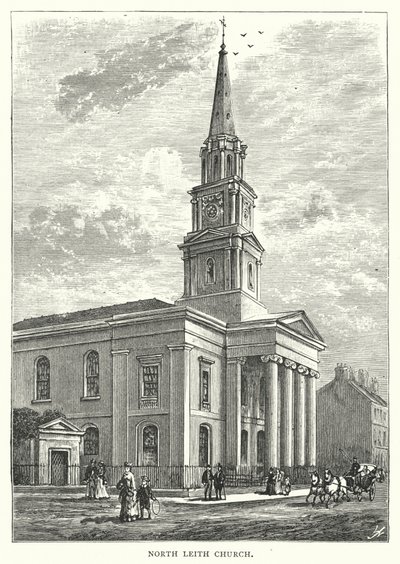 Igreja North Leith (gravura) de English School