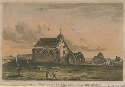 Vista norte da igreja de Hove de English School