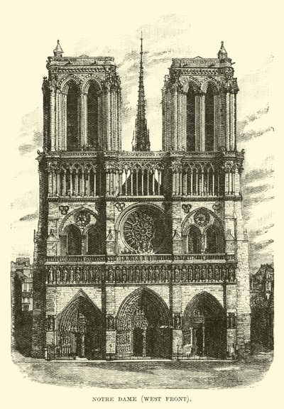 Notre Dame, frente oeste de English School